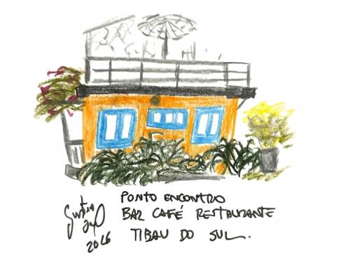 Tibau do Sul no traço do artista